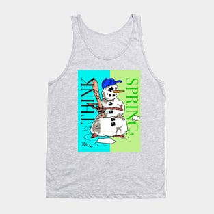 Snowman Think Spring Tank Top